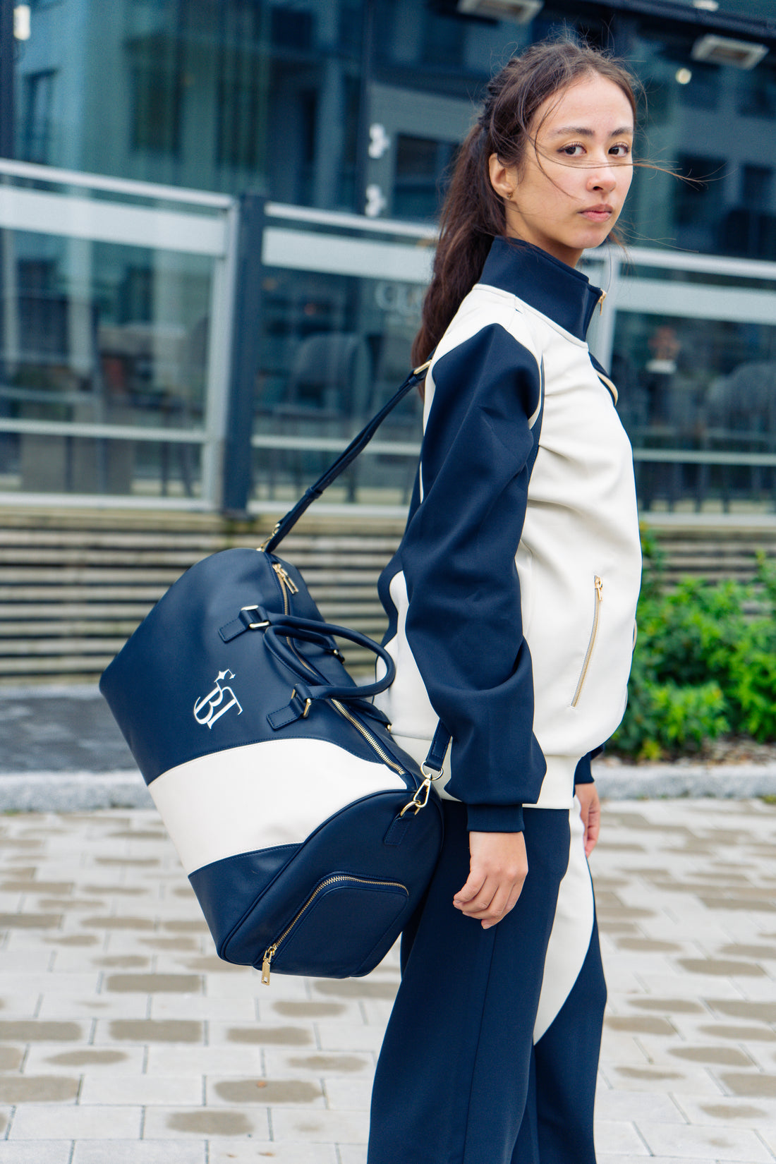 The Bold & Trim tracksuit + Duffle